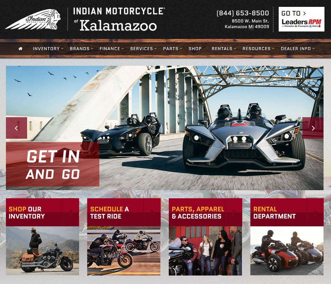 New Site Launching This Month - IndianMotorcycleOfKalamazoo.com October 2016
